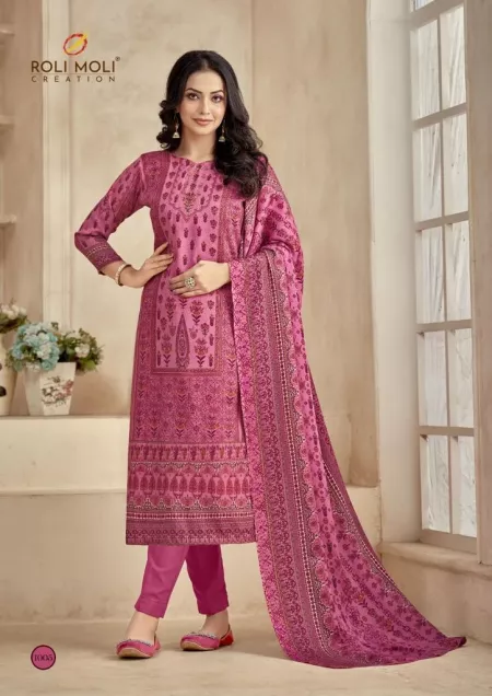 Roli Moli Dilara Stylish Printed Pashmina Dress Material
